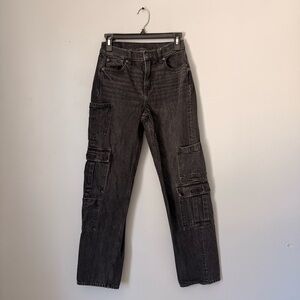 American Eagle Outfitters Black Straight Leg Jeans